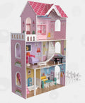 PH11A002 WOODEN PINK DELUXE DOLL HOUSE