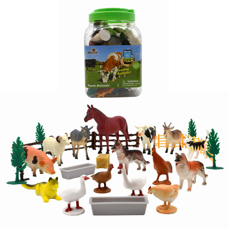 6633 FARM ANIMALS PLAYSET 30PCS
