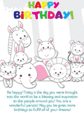 Birthday Greeting Card - A1809