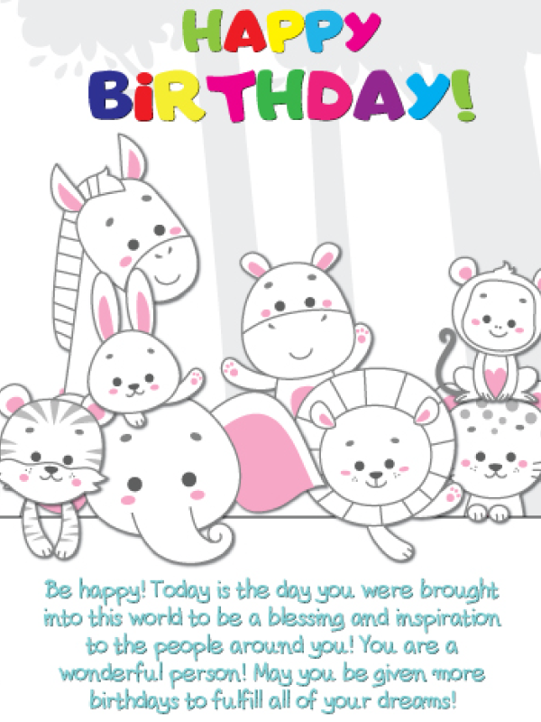 Birthday Greeting Card - A1809