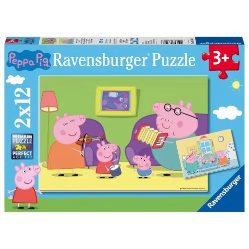PUZZLE 07596  PEPA PIG 2X12PCS