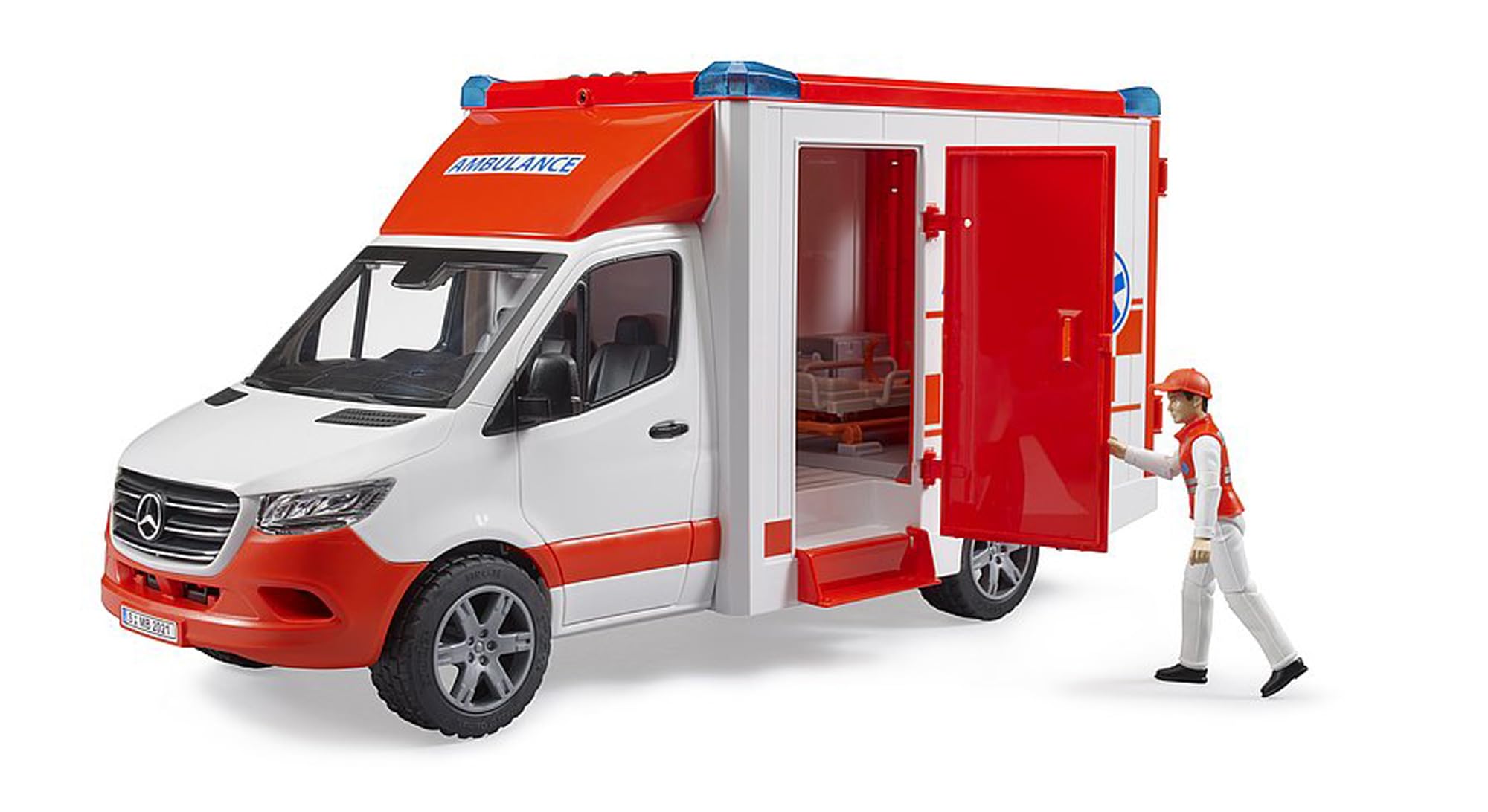 02676 SPRINTER AMBULANCE W. DRIVER LIGHT N SOUNDS