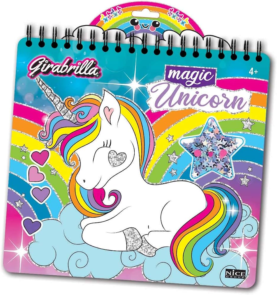 02590 GIRABRILLA BOOK UNICORN