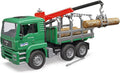 02769 MAN TIMBER TRUCK WITH LOADING CRANE