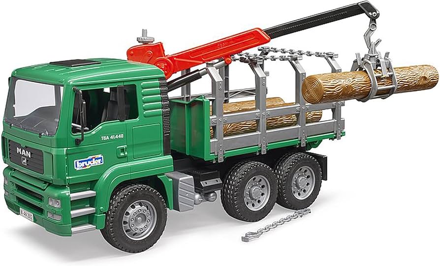 02769 MAN TIMBER TRUCK WITH LOADING CRANE