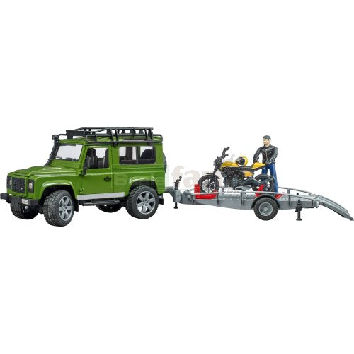 02589 LAND ROVER DEFENDER + SCRAMBLER DUCATI