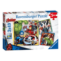 PUZZLE  08040 AVENGERS 3X49PCS
