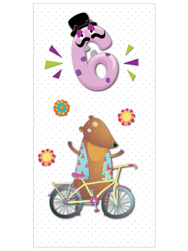 Age 6 Birthday Card - R2251