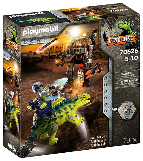 Playmobil PL70626 Αγκυλόσαυρος με Μαχητή