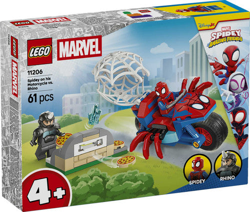 LEGO 11206 Spidey On His Motorcycle VS Rhino