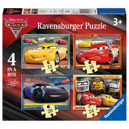 PUZZLE 06894 CARS 4 IN 1 BOX